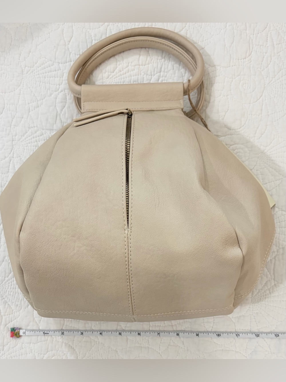 NWT Antik Kraft Cream Handbag w/crossbody strap with Interior Zipper Pocket - Picture 9 of 10